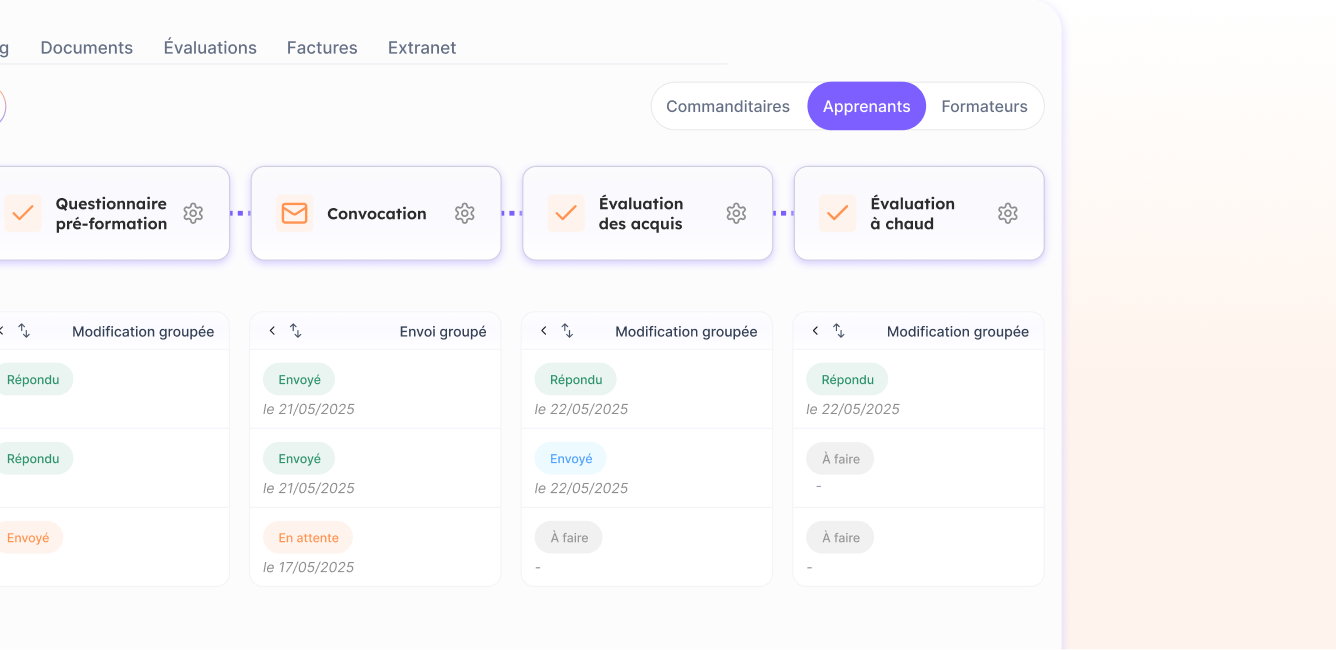 Suivi des sessions en temps réel dans SmartOF
