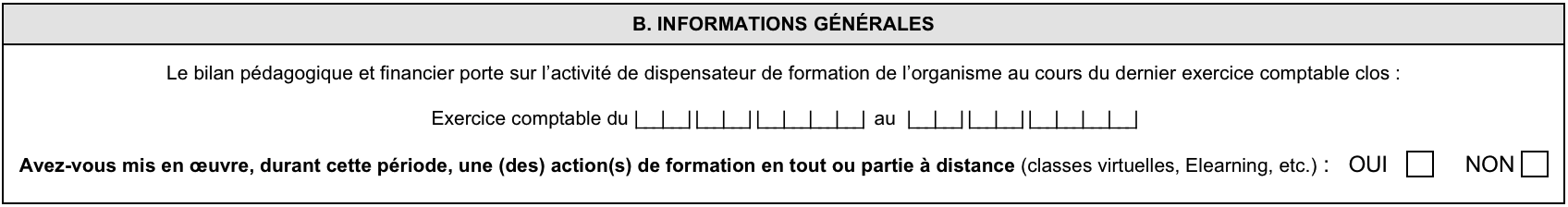 Informations générales